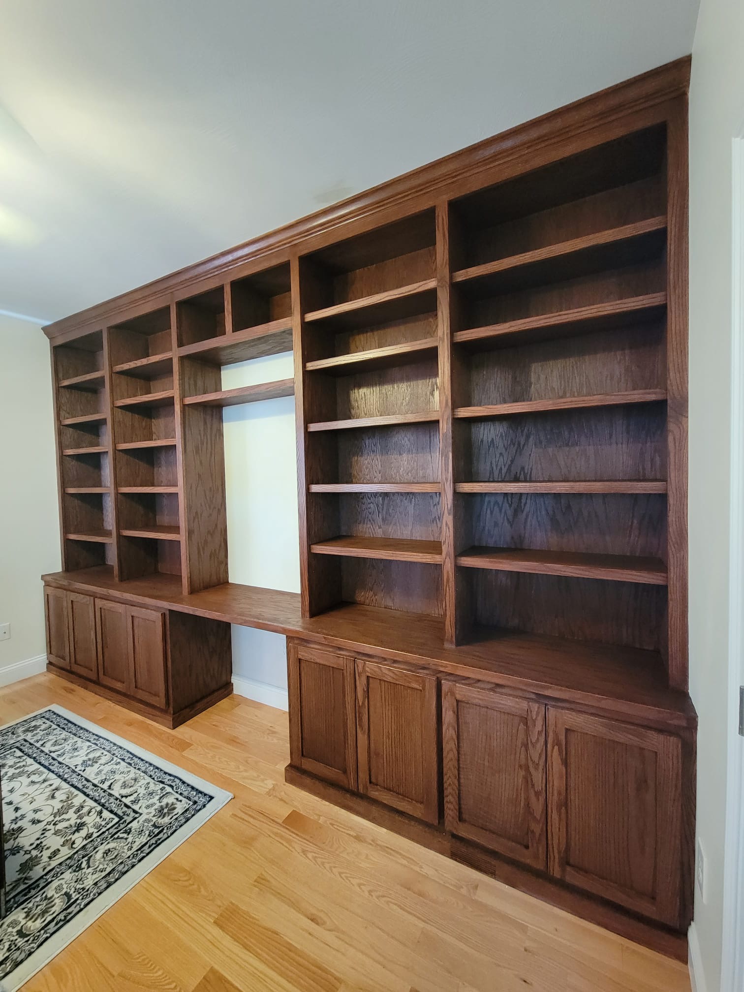 WW Finish Carpentry - Custom Brown Cabinets
