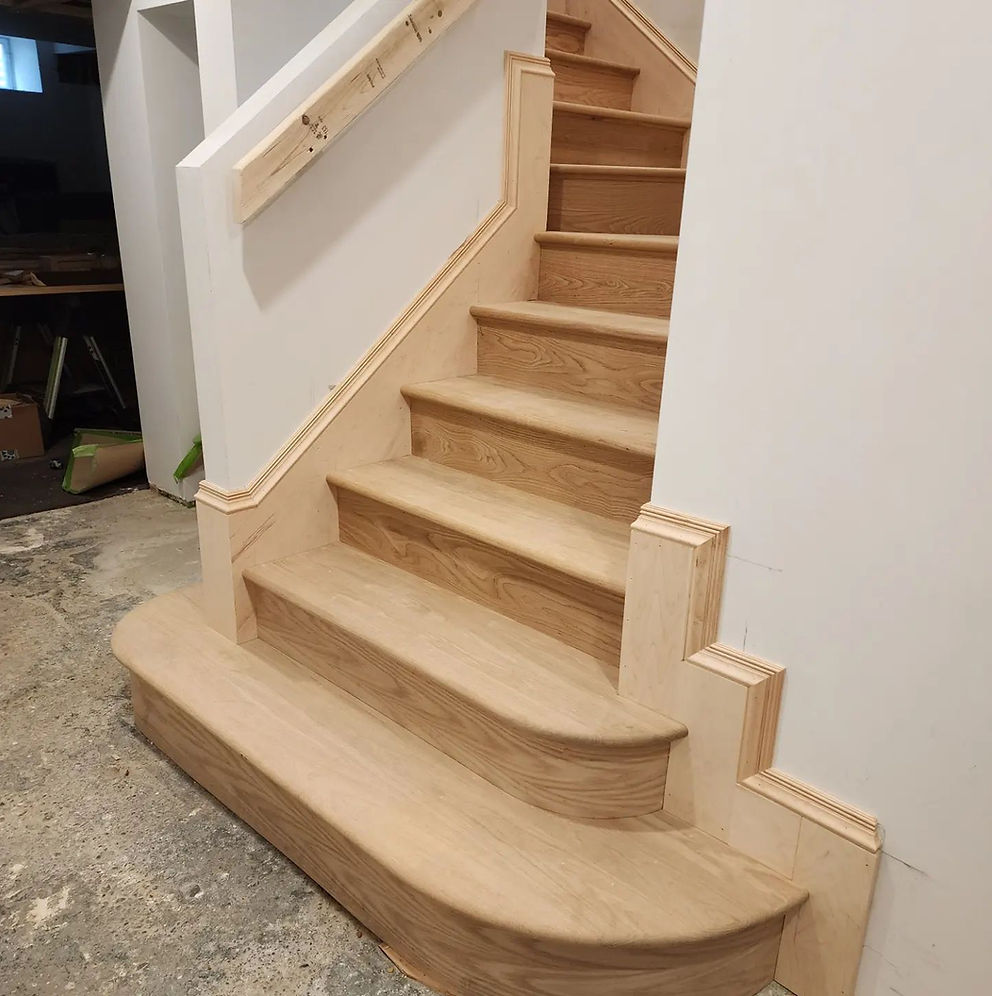 Beautiful custom wooden stairs