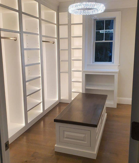 WW Finish Carpentry - Modern Finished White Custom Cabinets