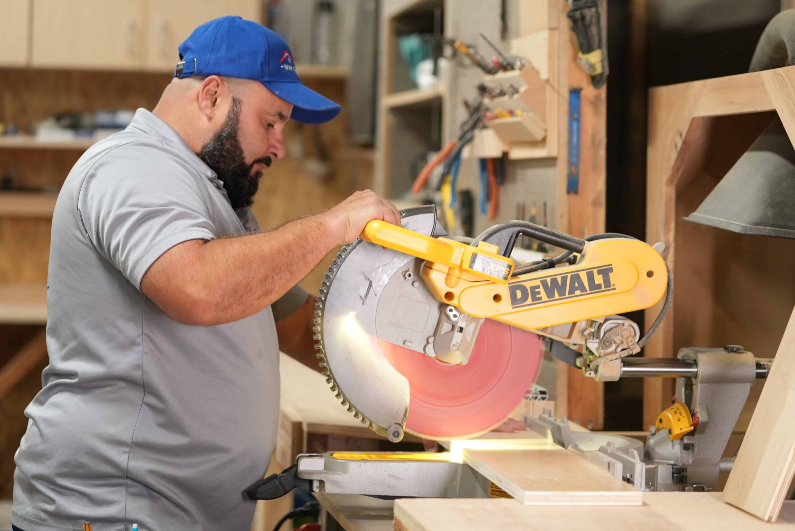 technician doing carpentry work