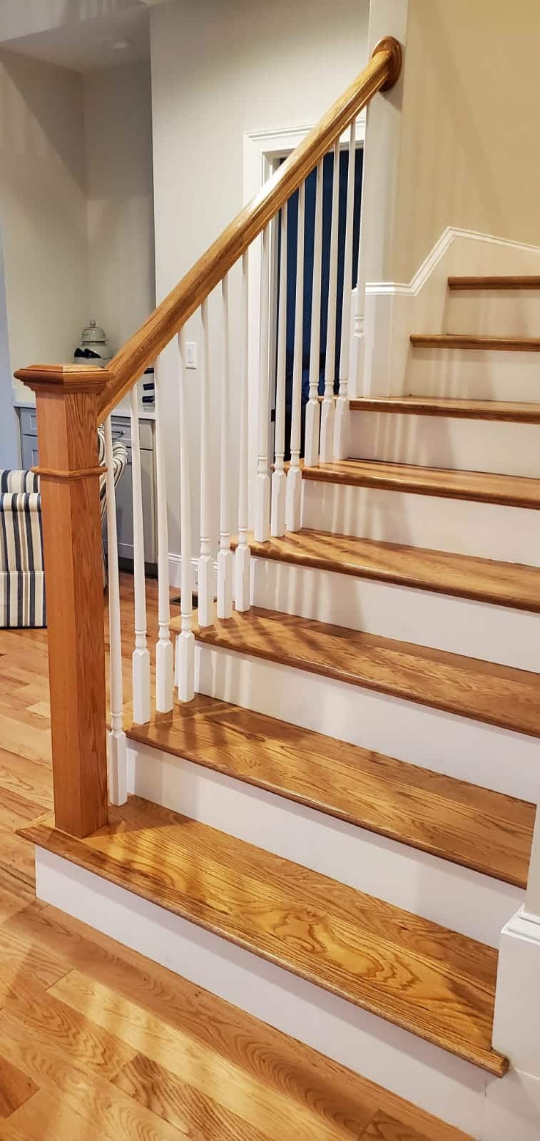 Custom stairs work done by WW Finish Carpentry