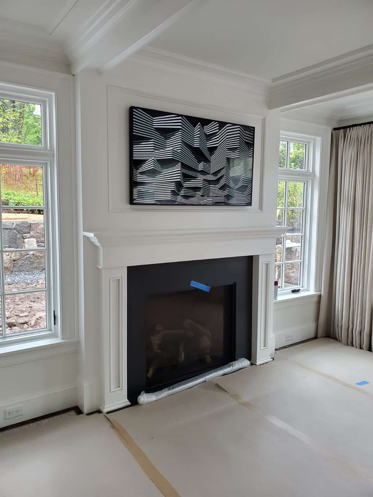 WW Finish Carpentry - Beautiful Finished Cream Custom Cabinets