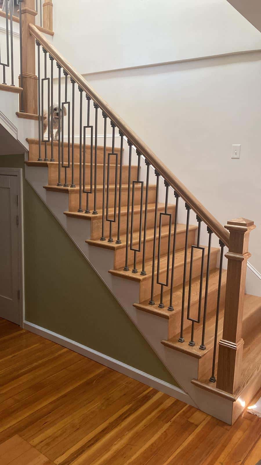 Custom beautiful stairs work done by WW Finish Carpentry
